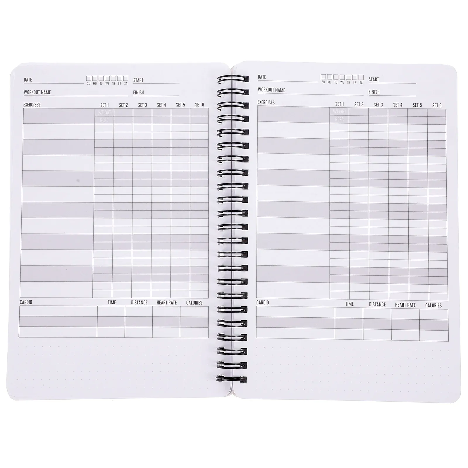 Calendario A5 Pianificazione del fitness Notebook Esercizio Diario di allenamento decorativo Journal Fitness Agenda Programma di addestramento quotidiano