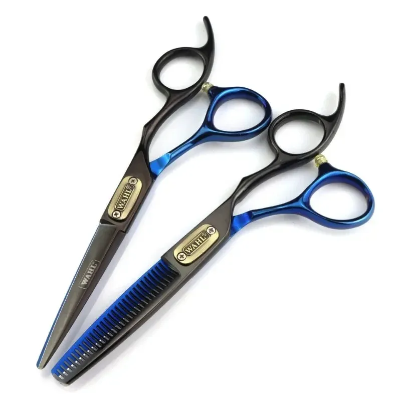 2024 professional Japan 440c steel 6 inch Bull head hair cutting scissors haircut thinning barber cut shears hairdressing scissorsJapan 440c steel hair shears