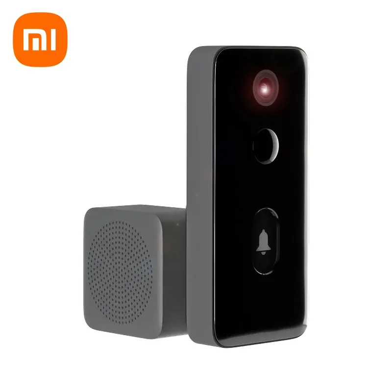 Sonnets de portes Xiaomi Sonnette de porte 2 MJML02FJ AI SMART DOORMAN DÉTECT HUMAIN 3DAY Cloud Storage Voice Changement 2way Talk Night Vision DND