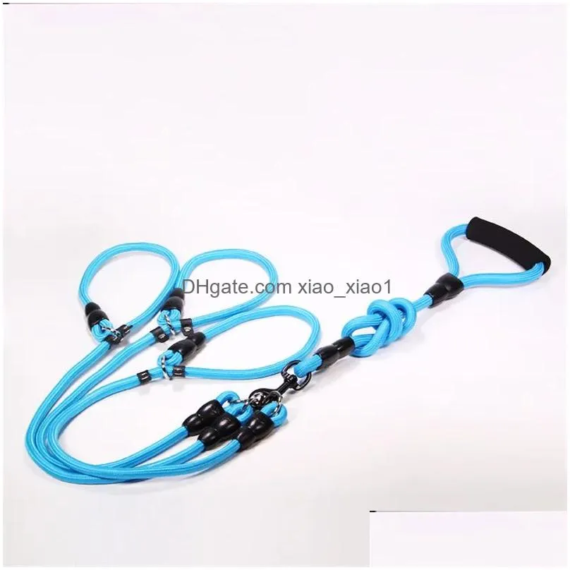 leashes dog leash p chain double leashes for dogs walking multihead detachable dog leash p chain three dogs leashes pet accessories