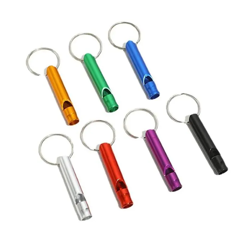 mini whistles keychain outdoor emergency survival whistle multifunctional training whistle