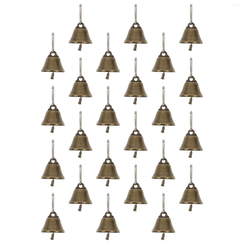 Party Supplies 25 Pcs Bronze Horn Bell Christmas Crafts Hand Bells Materials Pendant Small Metal