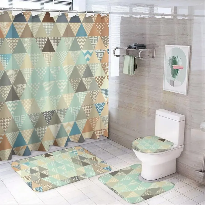 Shower Curtains Four Piece Bathroom Set LK825-000168