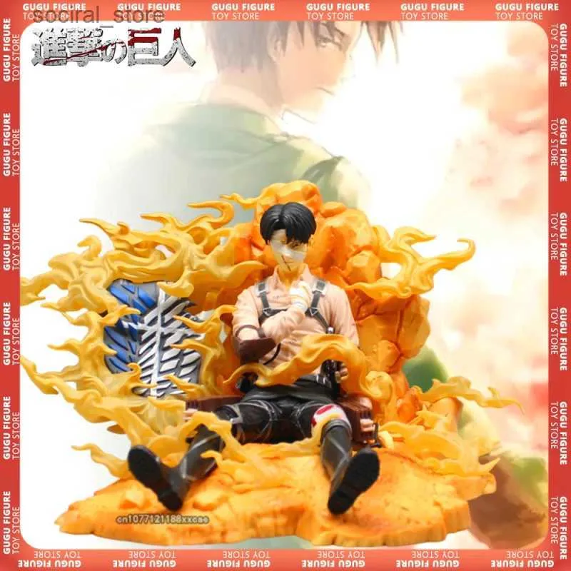 Figures de jouets d'action Nouvelle attaque sur Titan Anime Figures 07 Curtain Call Figurine Levi Ackerman Figures d'action PVC Modèle de statue Decora Doll Toys Cadeaux L240402