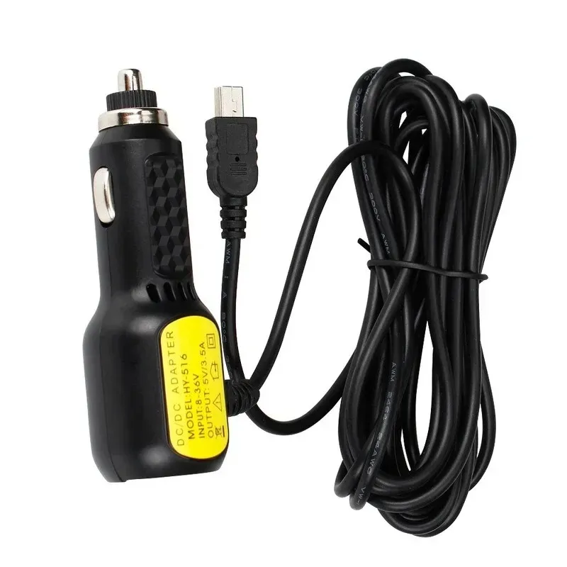 Micro/Mini Dual USB Smart Charger 5V 3.5A 3.5m Car Power Charger Adapter Cable Cord for Navigator GPS Driving Recorder