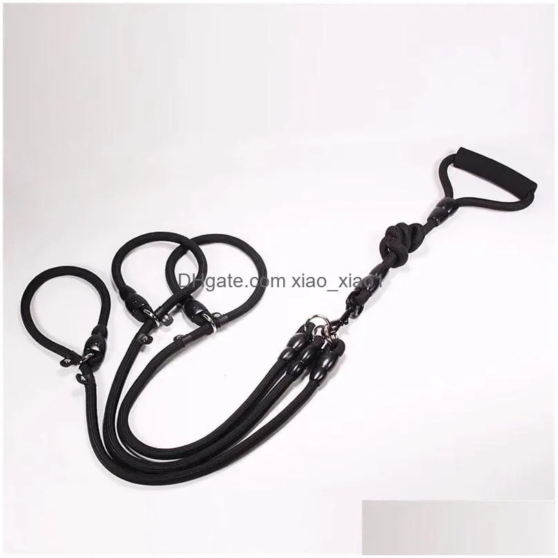 leashes dog leash p chain double leashes for dogs walking multihead detachable dog leash p chain three dogs leashes pet accessories