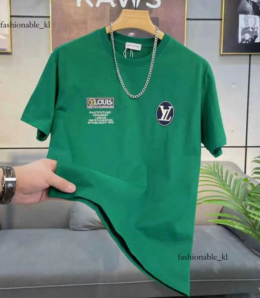 Lousis Vouton Bags LVSE Designer de camisetas masculinas, moda jovem algodão merceizado Manga curta Camiseta personalizada de ajuste personalizado 849
