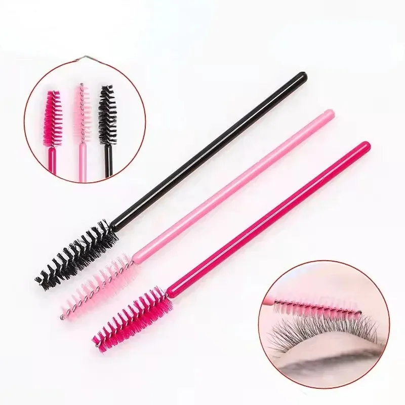 Eyelash Makeup Brushes يمكن التخلص من الصولان الماسكارا القسمة Applicator Eye Lashes Cosmetic Brush Makeups Kit