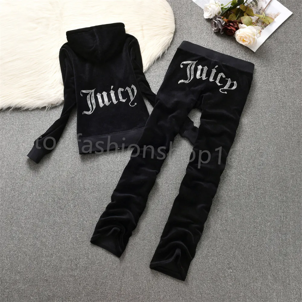 Designer dames tweedelige broek sappige sappige rits zipperjack losse broek jogger tracksuit casual letter pakken top