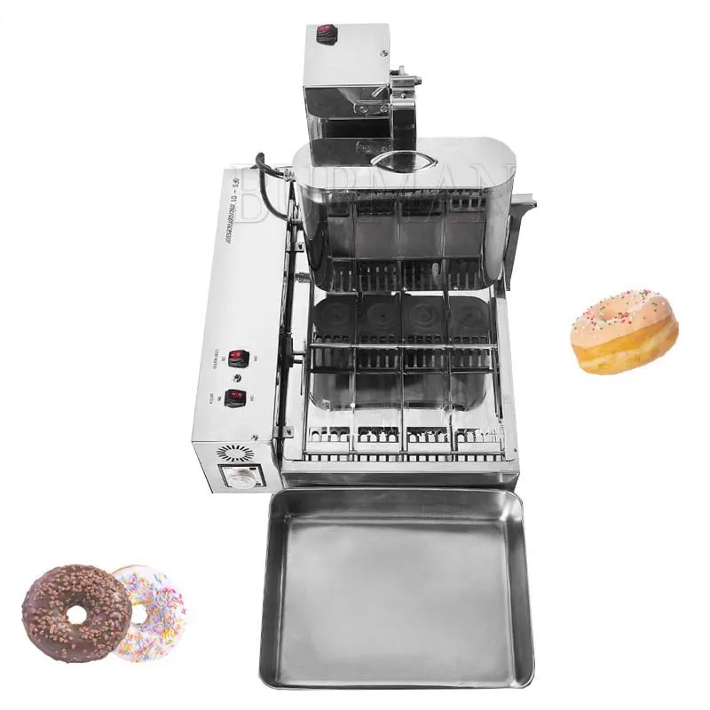 4 lignes électriques Donut Maker Automatic Donut Machine Machine de fabrication de beignets commerciaux