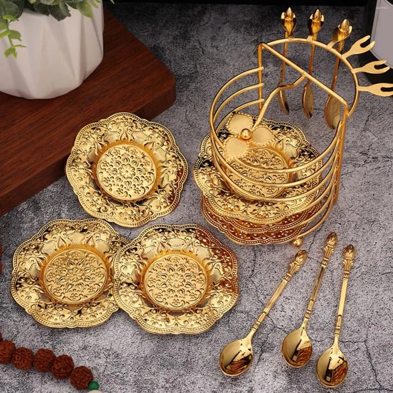 Dinnerware Sets 6 Tiered Serving Dishes Stand With Plates Cakes Candy Display Wedding Ceremony Party Ornament Dispiay