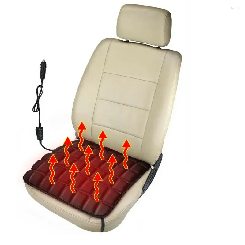 Bilstol täcker 12V USB Elektrisk tygvärmare Pad Vintervärme Kudde hushållsförare uppvärmd