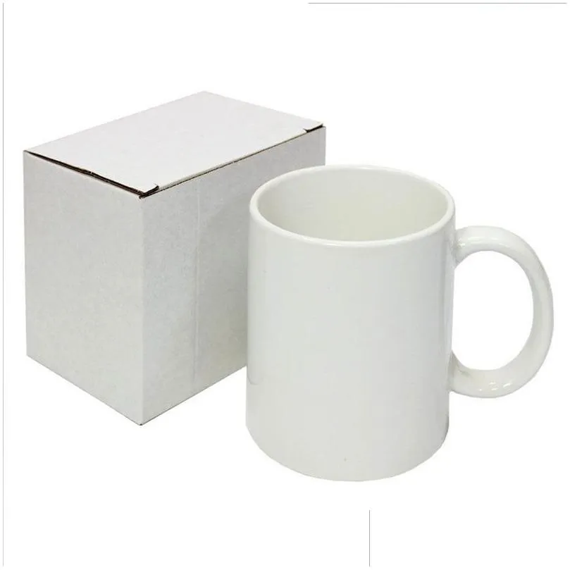 Mugs 11Oz Sublimation Coating Cup Diy Blank Mug Drop Delivery Home Garden Kitchen, Dining Bar Drinkware Dhbmf