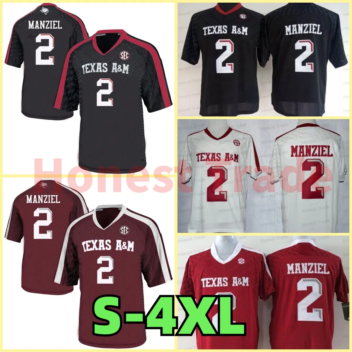 Save Big on Bulk Johnny Manziel Texas M Jersey Texas A&M Aggies Football  Jerseys Men's Youth Johnny Manziel, Myles Garrett, Ricky Seals Jones, Von 