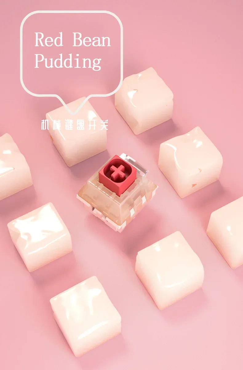 키보드 kailh red bean pudding switch 기계식 키보드 라이트 가이드 포스트 스위치 선형