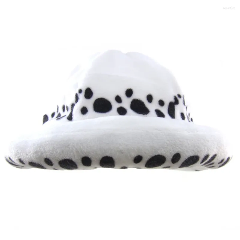 Parti Malzemeleri Brdwn Cosplay Trafalgar Law Spotty Cap Yumuşak Peluş Şapka Beanies