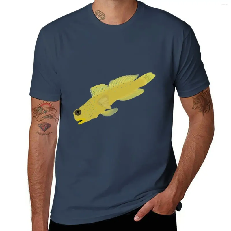 Męskie topy z czołgami żółta t-shirt goby t-shirt anime vintage ubrania męskie T-koszulka