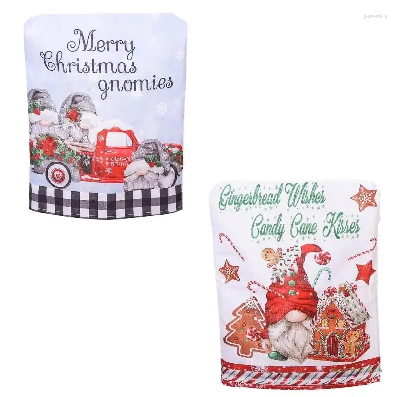 Chaves de cadeira qx2e capa de natal decoração gnome backcovers slipcovers ano 2024 ornamentos para banquete doméstico