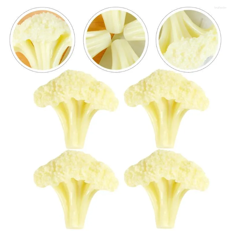 Flores decorativas Modelo de couve -flor CAULIFLOWERS FALSO VEGEL DISPLATEL