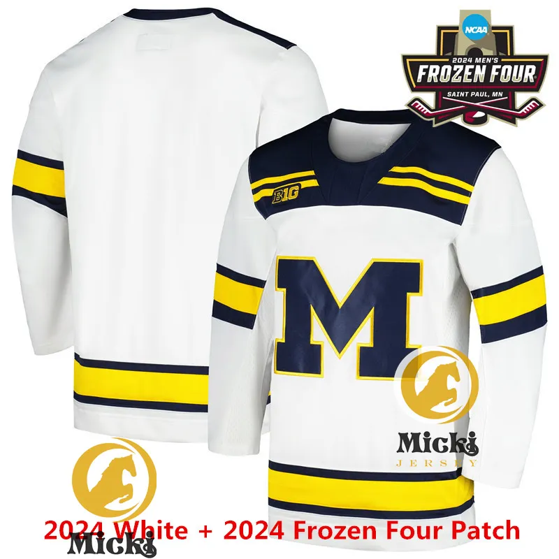 Custom Michigan Wolverines Custom Hockey Uniforms 2022 Frozen Four