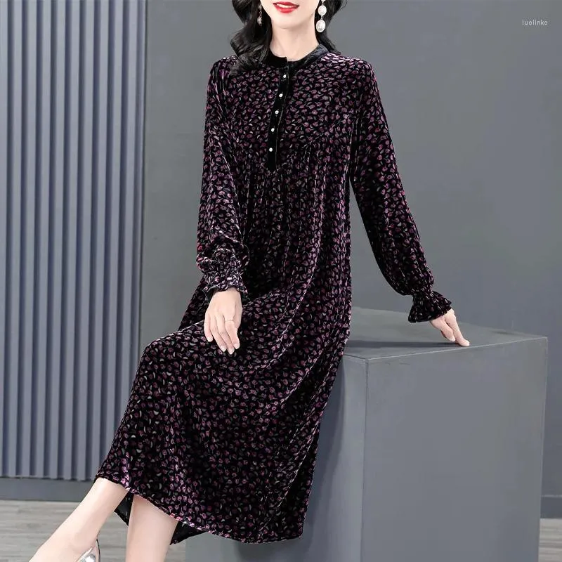 navy blue dress for baby girl Marla Dress in Winter Floral Small main image 1