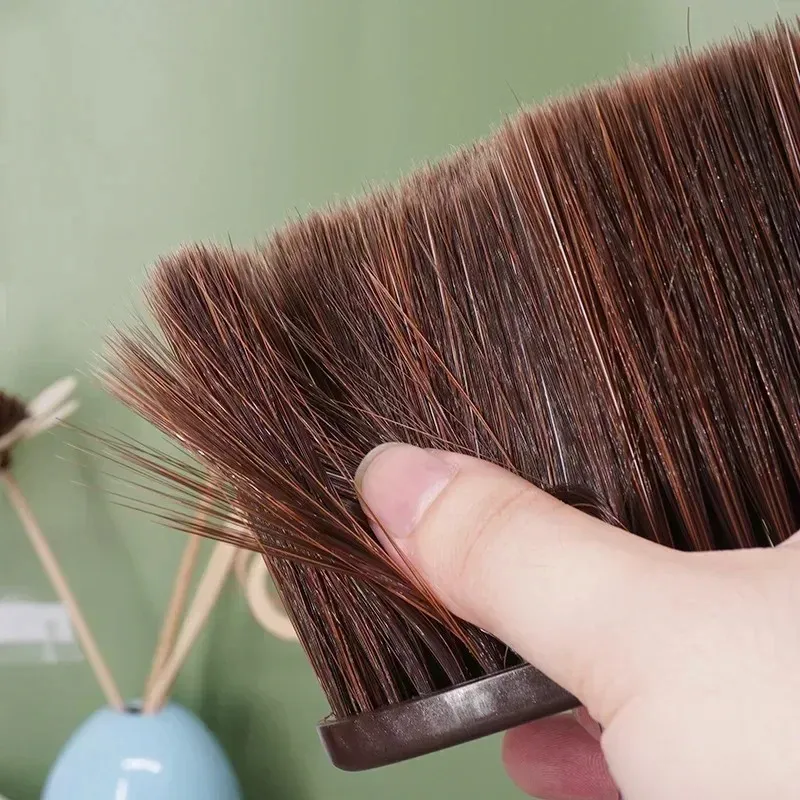 Zachte nek gezicht stofdoek borstels kapper haar schoon haarborstel baard borstel salon snijden kappers stylinggereedschap borstel