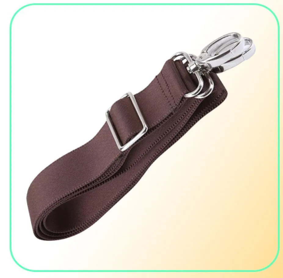 Tasonderdelen accessoires vervangen schouder verstelbare riem voor bagage messenger camera polyester zwart bruine riem stof 106G6369254