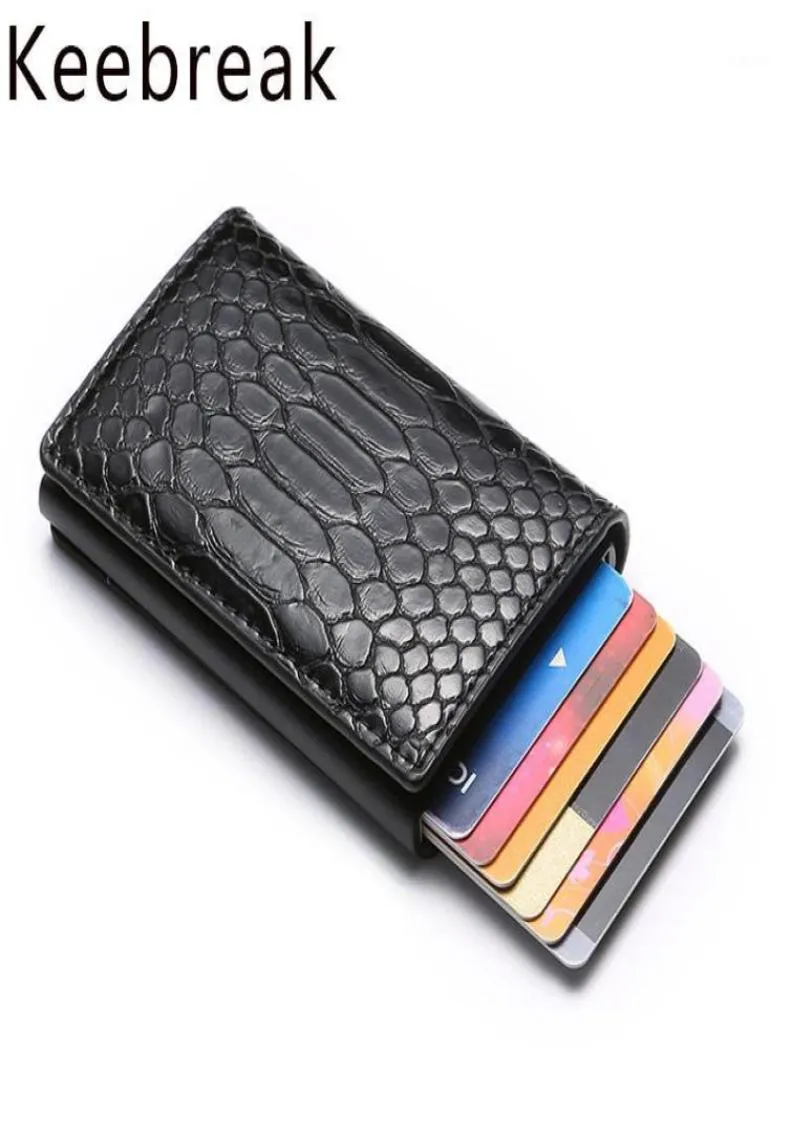 Holder Wallet Men Bank Business ID Holder Holder Metal Case Protector minimaliste Slim Creditcard Sac Mini18358633