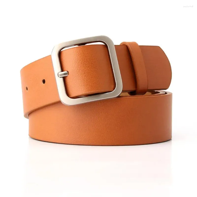 Belts Women Belt Square Buckle Adjustable Faux Leather Women's For Costume Accessories Everyday Wear