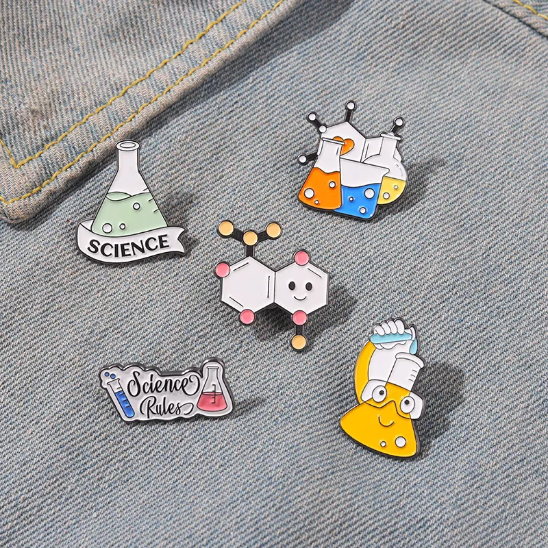 Chemistry Enamel Pins - Science Experiment Badge, Molecular Structure ...