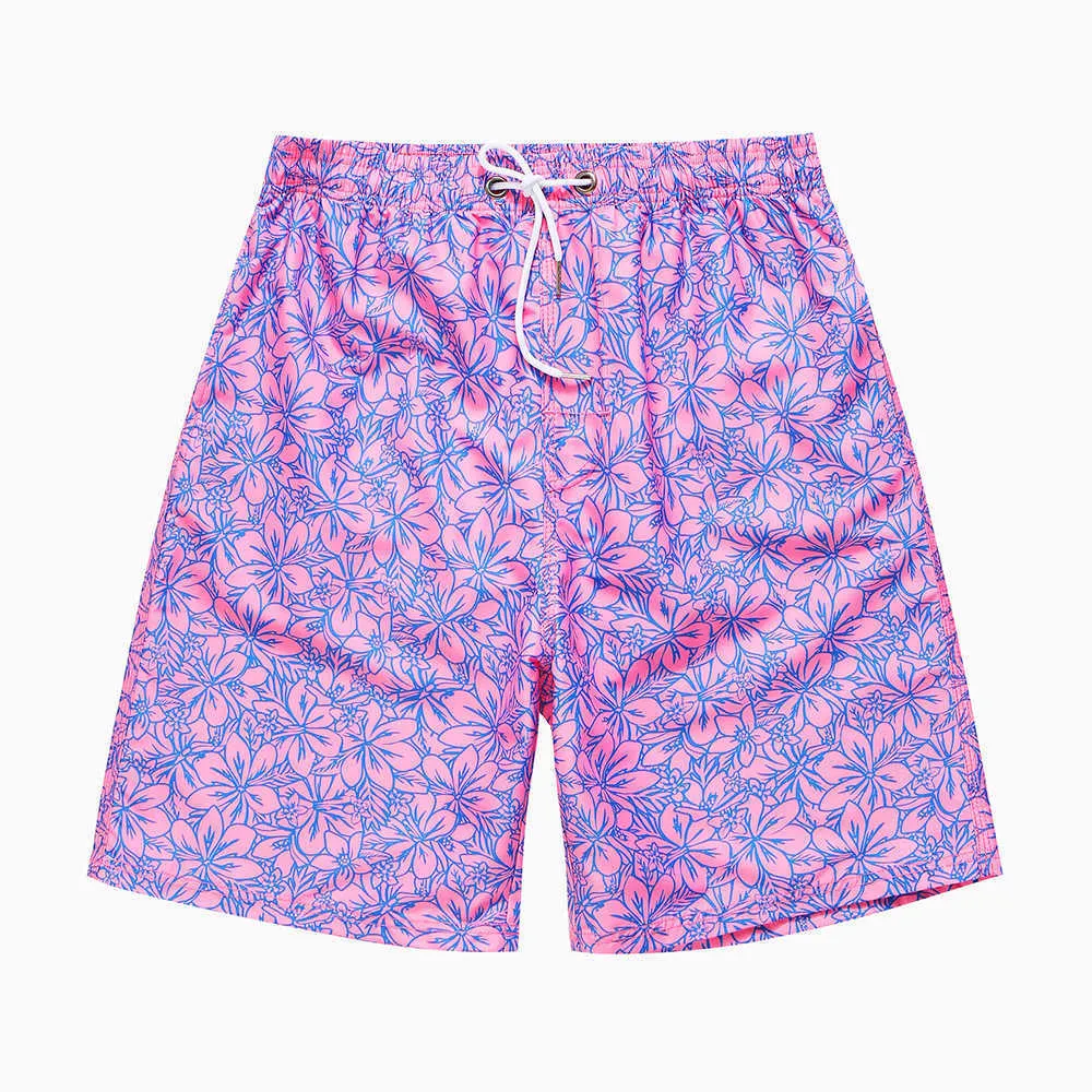 Calça de praia de praia masculino praia shorts de secagem rápida