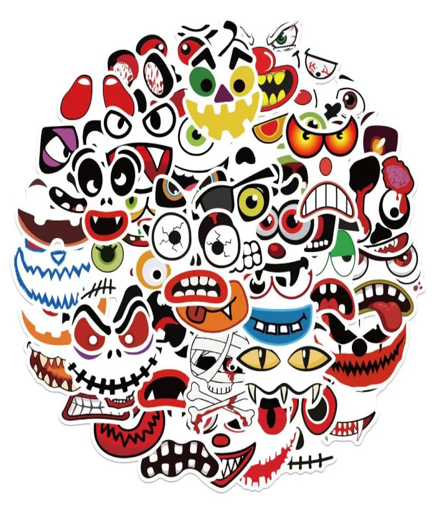 50 PCS Graffiti Graffiti Autocollants Halloween Pumpkin pour l'ordinateur portable Réfrigérateur Casque Pad Bicycle Bicycle Motorcycle PS4 Book Guit1370919