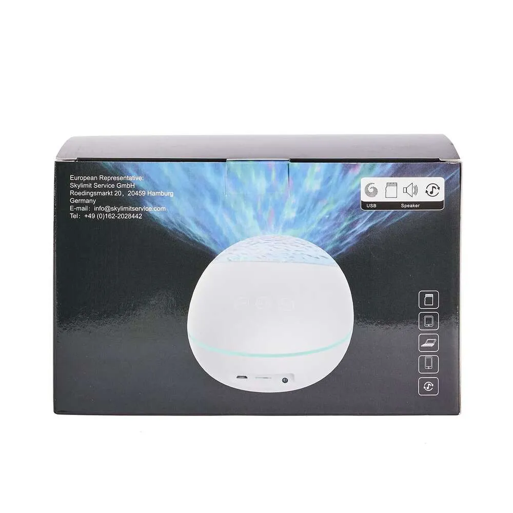 White Noise Night Bluetooth Music Skylight Star Light Projector for Bedroom Children