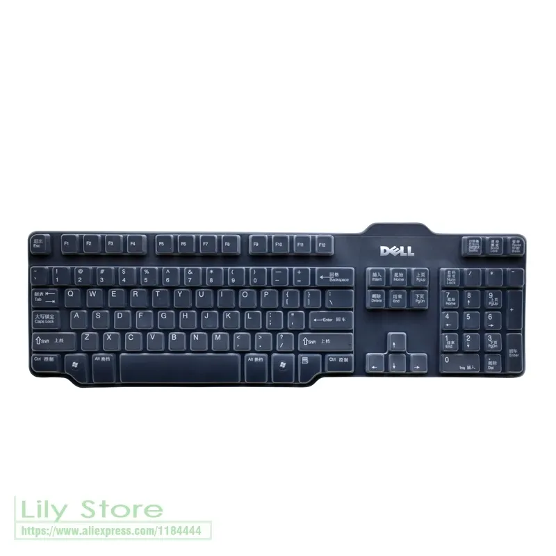 Omslag för Dell SK 8115 3205 8135 L100 104Key USB Wired Standard Keyboard Silikon Mekanisk skrivbord PC -tangentbord Cover Protector