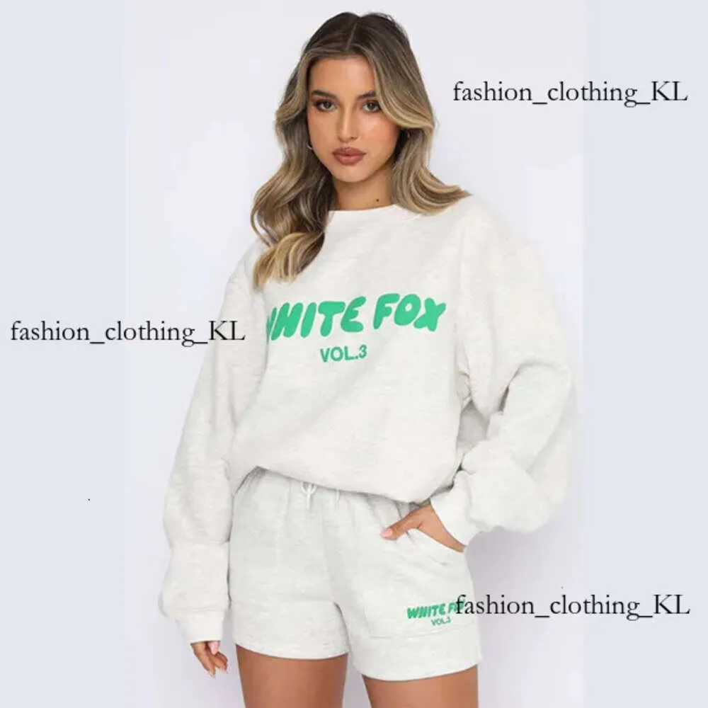 Camiseta blanca de Foxx Mujeres Nuevas chándales de diseñador Mujeres de moda Sweetsuits deportivos de dos piezas Traje de jogging de manga larga 638 Off Whiteshoes Camisa