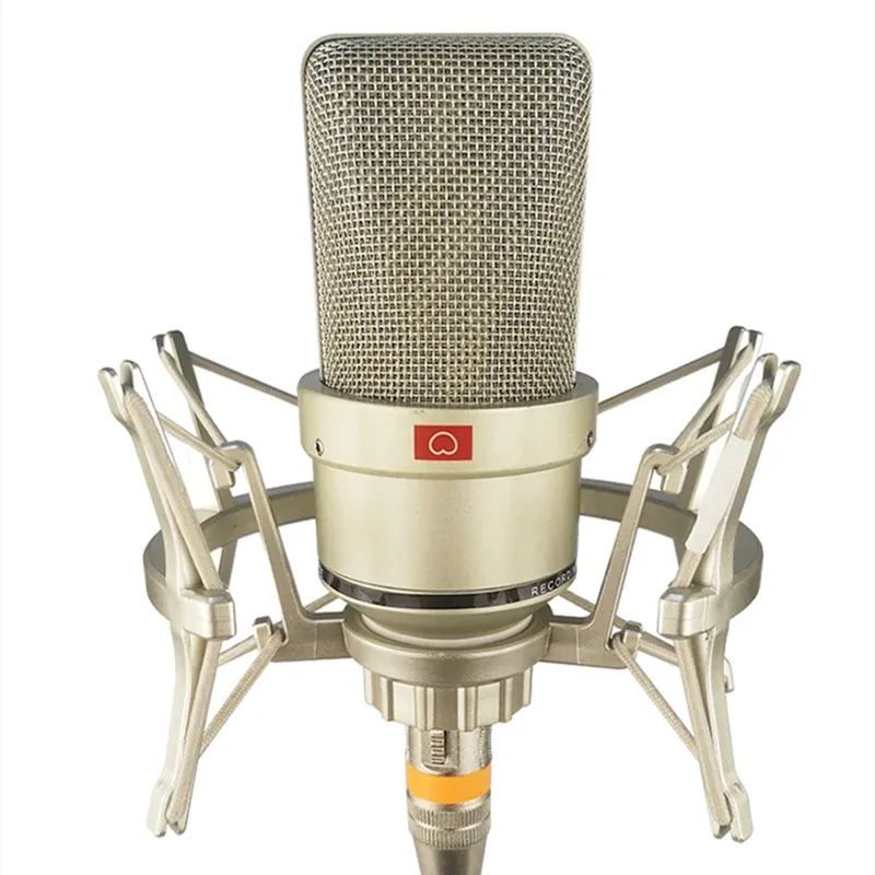 Mikrofoner All Metal Professional Condenser Microphone Studio Microphone For Computer Gaming Recording Singing Podcast Sound Card YouTube