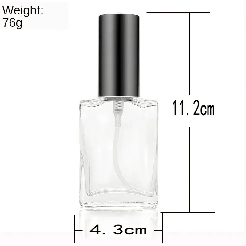 30ml Cam Parfüm Şişesi Mini Taşınabilir Seyahat Parfüm Atomizer Şişe Renk Sprey Parfüm Pompası Kabuğu ile Doldurulabilir