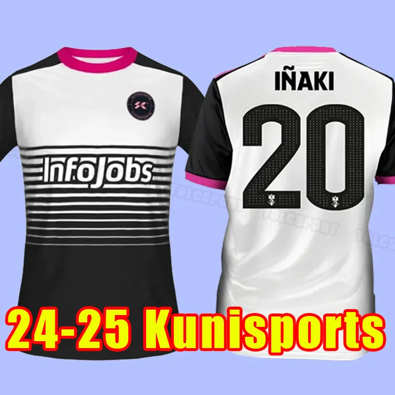 2024 Kunisports Inaki Mens Soccer Jerseys Домашние футбольные рубашки для взрослых короткие формы 2025 г. Кун Джандро Серги Савиола Лига Кинга Лига