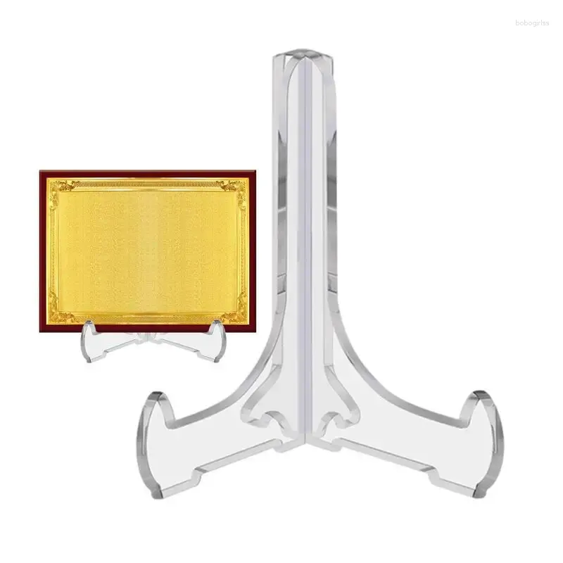 Decorative Plates Plate Stands For Display Acrylic Easel Stand Picture Frame Holder Multifunctional Clear