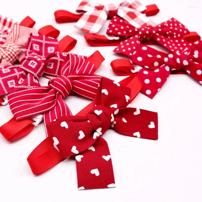 Hondenkleding Pet Bulk Bowtie Red Square Accentbow Tie/Bowties voor kleine katten Fashion verzorging accessoires benodigdheden