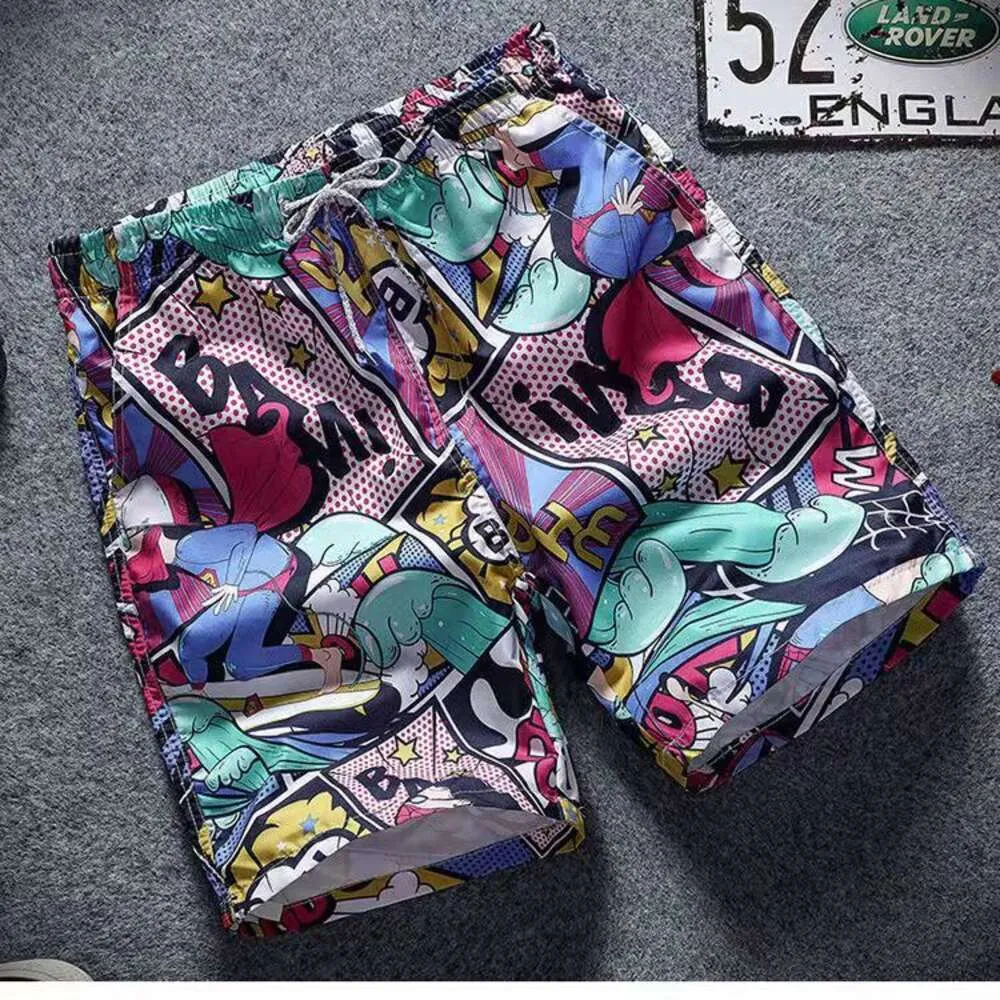 Couple Beach Pants Men's Loose Fitting Beach Water Park Swimming Pants Beach Surfing Quick Drying Sports Pants