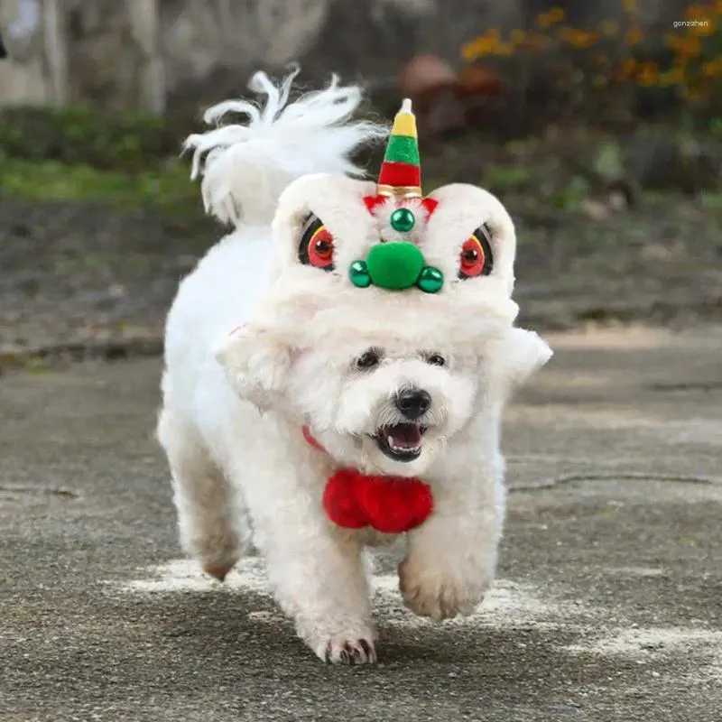 Capes de vêtements pour chiens chinois lion-dance chats chiens chiens adorables adorables chiots chaton coucheur couvoirs doux pour le festival