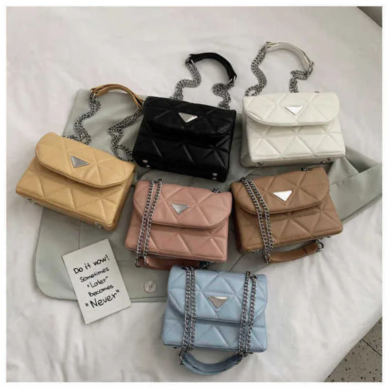 2024 New Designer womens crossbody shoulder Netizen Fashion Korean Lingge earingI nsC rossbodyS ingleS houlderS mallS quareB bag