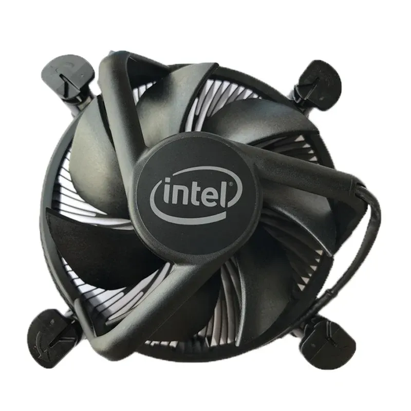 CPUS Cooler Fan для процессора процессора Intel Оригинальная новая поддержка LGA 1151 1156 1200 Motherboard Core I9 I5 I7 Socket 4pin Pwm Radiator