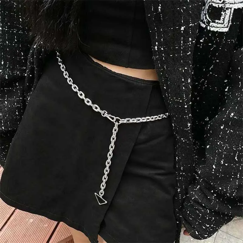 Herengordel Hoge kwaliteit taille ketting Belt modeontwerper Luxurys Casual taille ketens voor dames feestkleding Brands Classic Letter P Silver Band