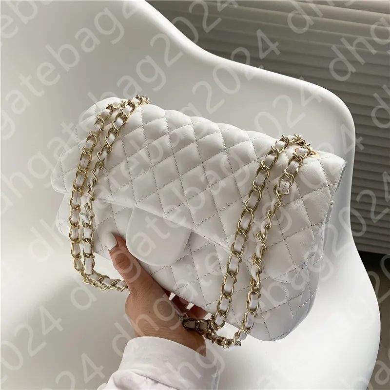 Luxury Designer Bag CF Flip Bag 10a High Quality Maxi Crossbody Bag Tote Bag Handväska för kvinnor axelväska äkta läder diamantgitter quiltningskedjor plånbok plånbok