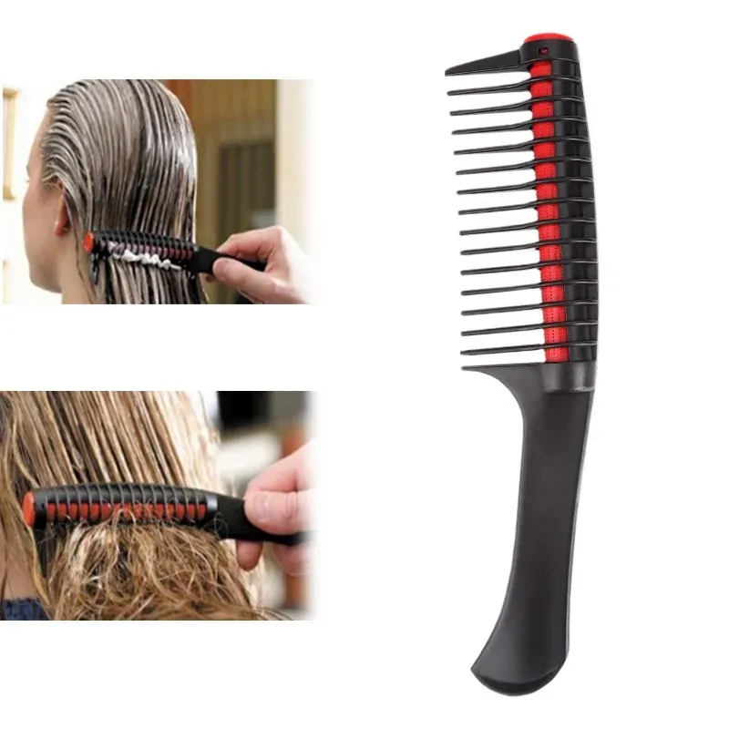 New Professional Wide Tooth Hair Comb Brush Anti Static Salon Coloring Tools Barber Detangling Comb DIY Hair Styling Accessories