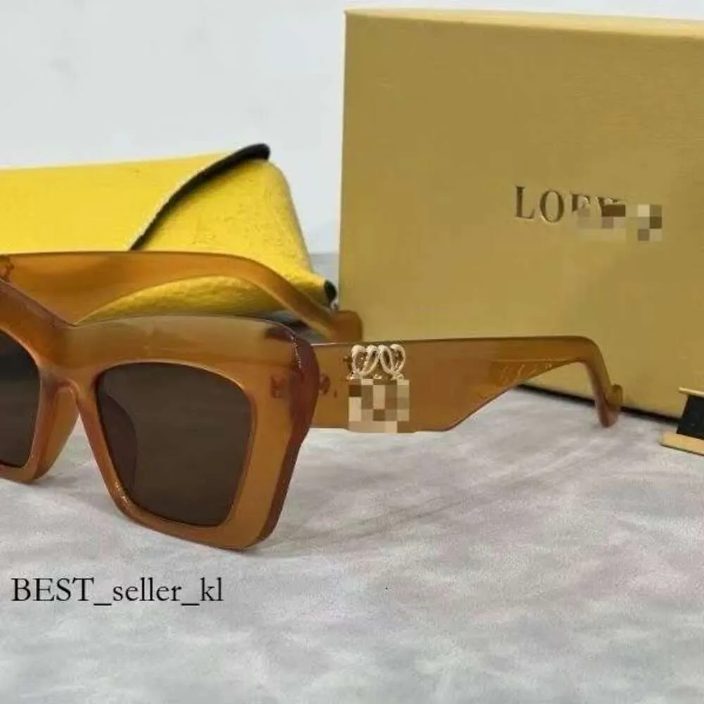 Loewve Sunglasess Oval Solglasögon Vintage Glasses Womans Tourism Street Photo Frame Small Sunnies Hot Artikel Promotional With Packaging Box 697 LOCW SUNGLASESSESS