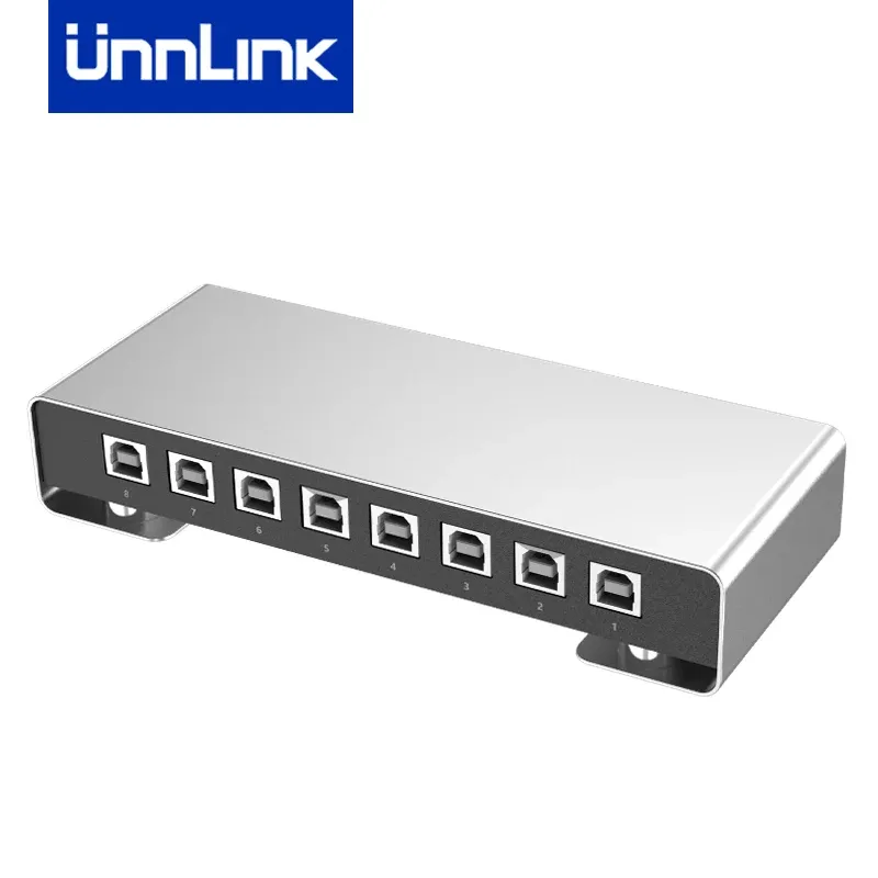 CPUs Unnlink USB 8 Porta Controlador Síncrono USB KMV 1 Conjunto de Controle do Mouse do Teclado 8 PCs/Computador/Laptops/Tabelas para Estação de Trabalho