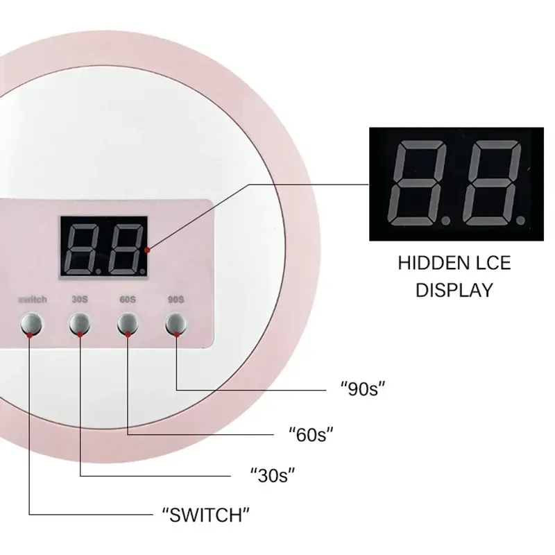 مصباح الأظافر بالأشعة فوق البنفسجية المحترفة مع أجهزة استشعار التلقائي أدوات معدات الصالون الذكية